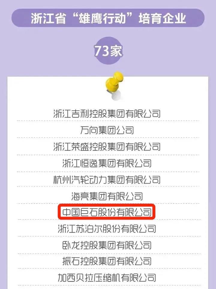 中国巨石荣获&ldquo;雄鹰行动&rdquo;培育企业