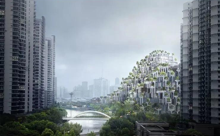 玻璃纤维复合材料模具造1000棵&ldquo;树&rdquo;，苏州河畔打造&ldquo;古巴比伦空中花园&rdquo;