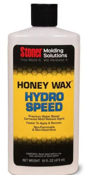 Stoner HoneyWax®Hydro Speed是一种高固含量的水性乳液，不含任何溶剂，旨在代替传统的高级涂蜡作为复合材料行业中的脱模剂。