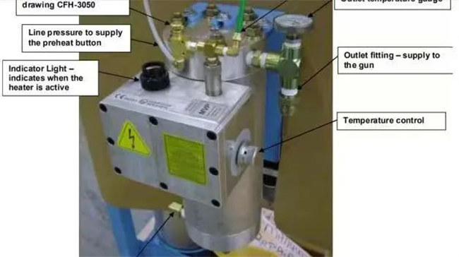 广东博皓 美国MVP胶衣喷射设备的加温器装置