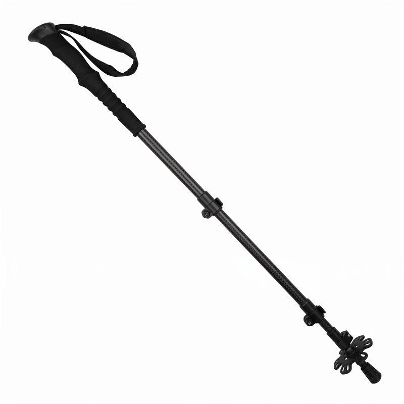 博皓 C3K碳纤维登山杖 超轻186g 两节伸缩 户外徒步手杖 便携减震爬山杖防滑   -3