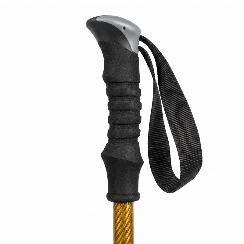 博皓 C3K碳纤维登山杖 超轻186g 两节伸缩 户外徒步手杖 便携减震爬山杖防滑   -5