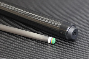 碳纤维黑科技台球杆 黑八桌球杆 花式九球大头杆 高硬度轻量化碳纤维桌球杆