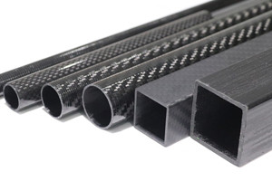 高品质亮光/哑光碳纤维方管 汽车配件用轻质高强碳纤维管斜纹/平纹