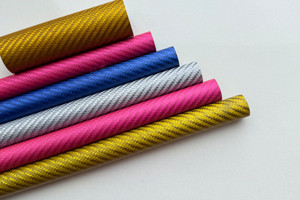 超轻碳纤维管 彩色碳管多规格可定制 彩色电镀/金属丝芳纶混纺碳纤维复合材料管