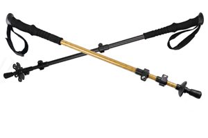 C3K碳纤维登山杖 超轻186g 两节伸缩 户外徒步手杖 便携减震爬山杖防滑