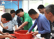 广州博皓第一期玻璃钢模具操作培训班