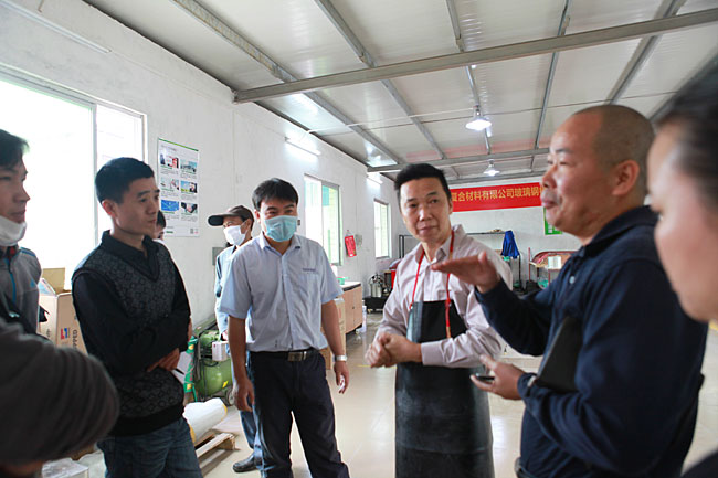 广州博皓复合材料有限公司玻璃钢模具操作培训班第3期第1天（谭永枝主讲）