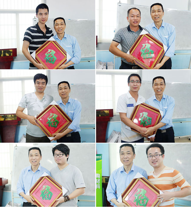 广州博皓玻璃钢模具制作培训班第五期毕业送福字篇