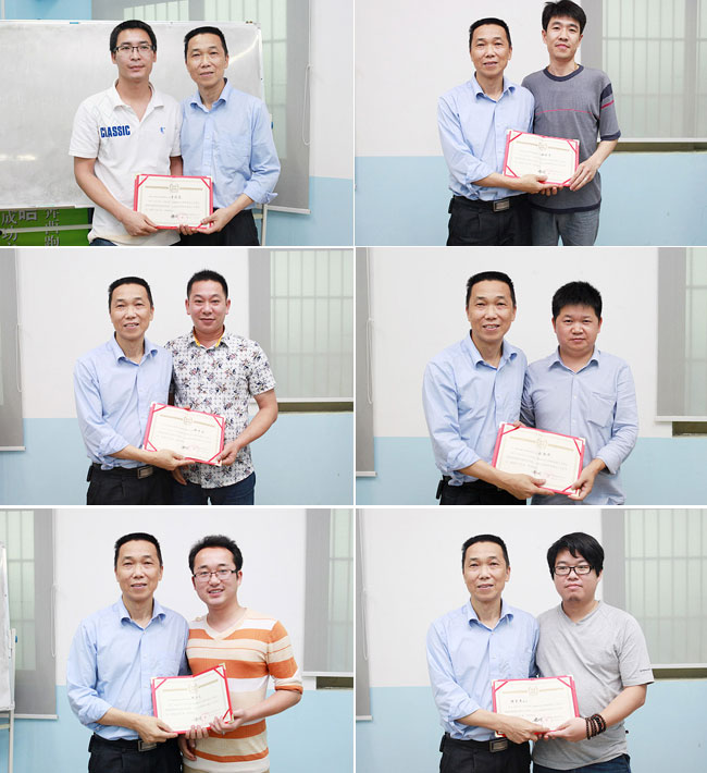 广州博皓玻璃钢模具制作培训班第五期毕业颁发毕业证书
