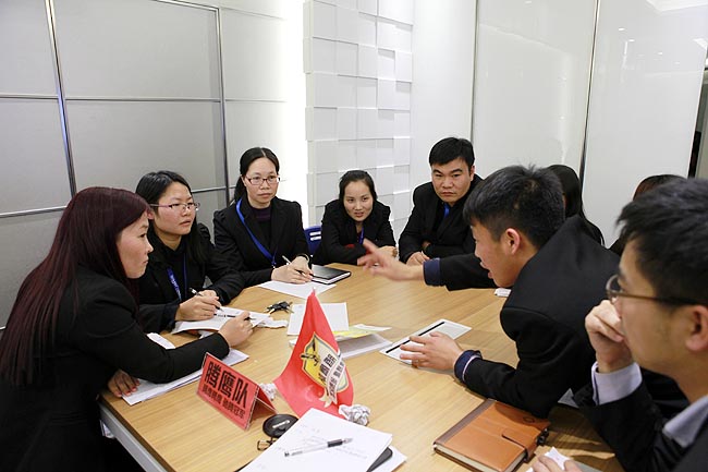 广州博皓复合材料有限公司2014年会班委换届选举（支部建在连队上）