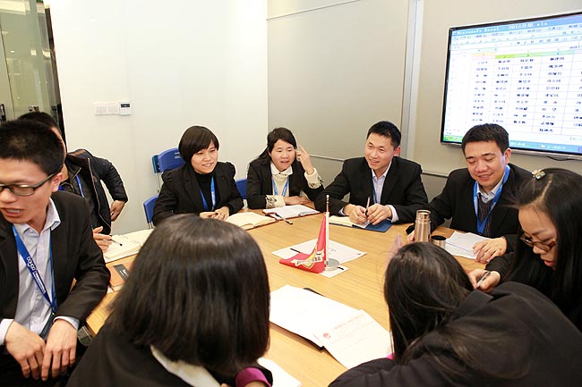 广州博皓复合材料有限公司2014年会班委换届选举（支部建在连队上）