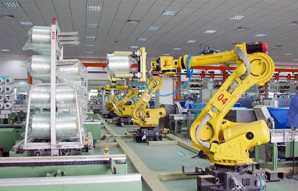 玻纤全自动化检装作业