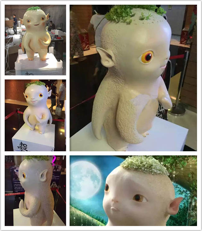 《捉妖记》最萌小妖胡巴玻璃钢雕塑,简直萌翻啦!