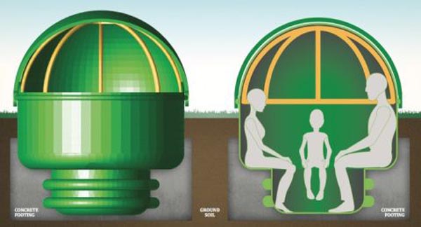 复合材料避难室帮助人们免遭飓风伤害